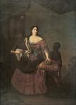 Адольский И-Б.Г. «Портрет Екатерины I с арапчонком. 1725 или 1726.  ГРМ